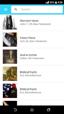 Bible Facts android App screenshot 4